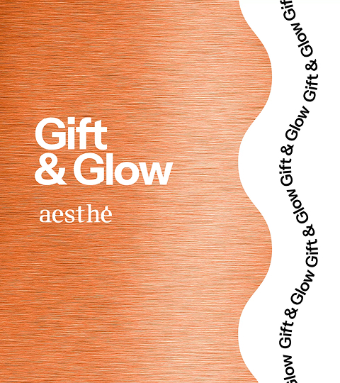 carte cadeau aesthé gift & glow orange