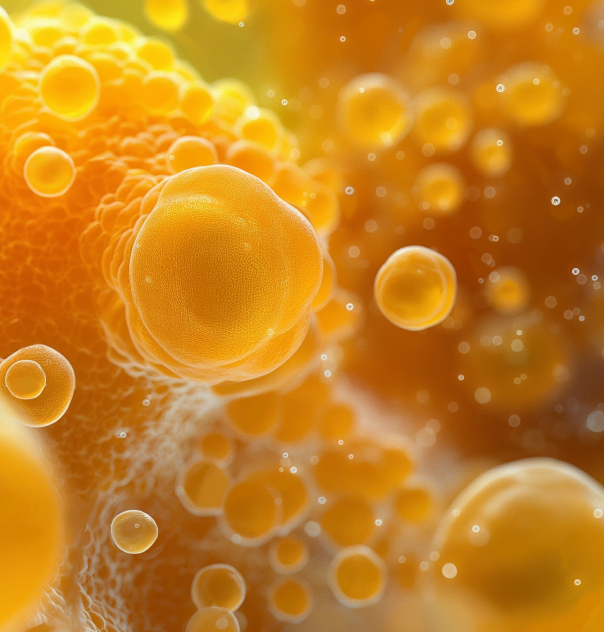 Cellulite - Ventre 18 Molécules de cellulite du ventre vues au microscopique