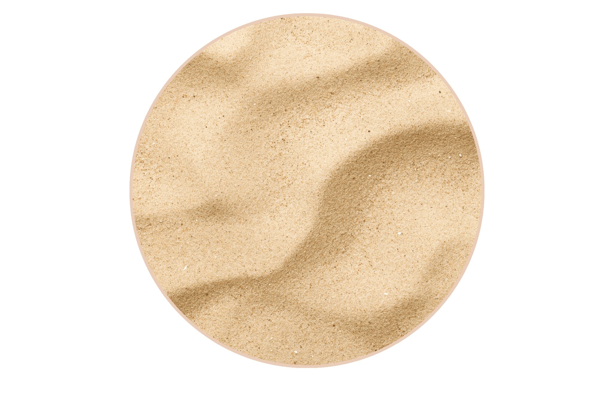 illustration de la peau déshydratée avec du sable qui forme des ridules