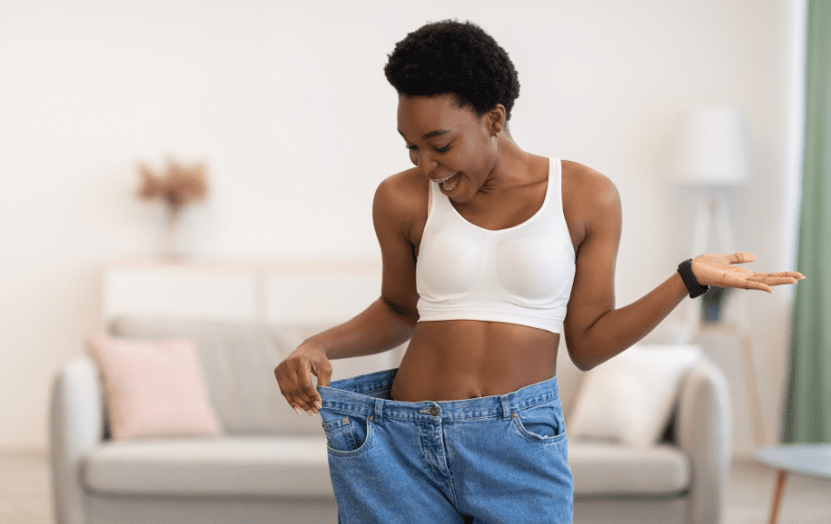 femme noire qui a perdu du poids